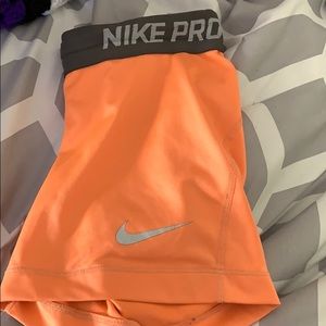 Orange Nike pros! Size Small